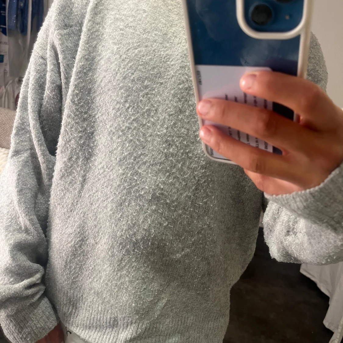 Grå stickad tröja från H&M - 1