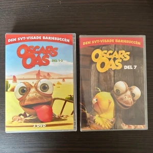 Oscars oas dvd paket - Oscar oas del 1-3 består av 3 olika dvder, Har givetvis kollat igenom hela filmen så jag kan garantera att den funkar felfritt :) del 7 är fortfarande oöppnad och inplastad!