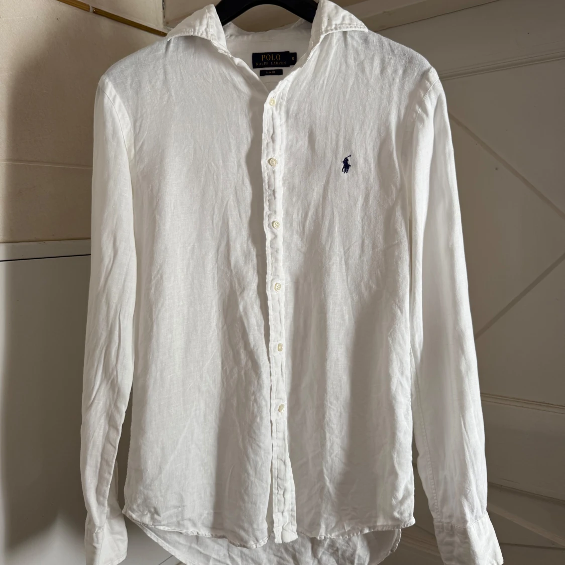 Vit linneskjorta från Polo Ralph Lauren