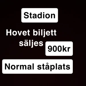 Hov1 biljett till salu!  - Jag har inte möjligheten att gå längre så säljer den!
