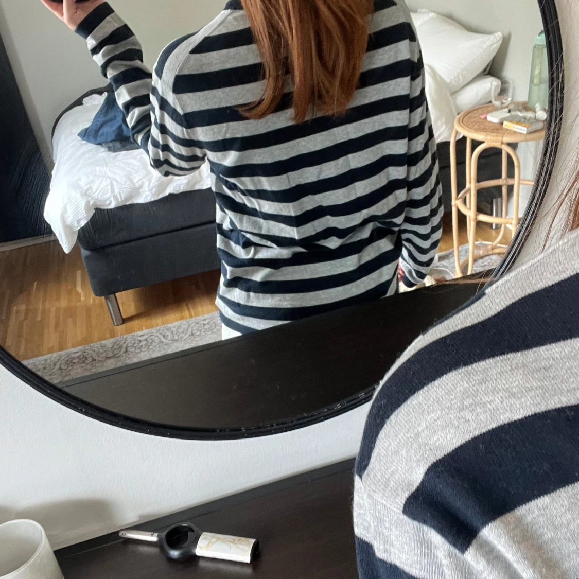 Finstickad randig tröja  - 2