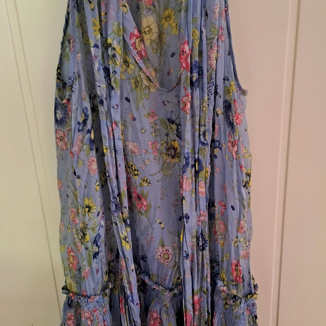 Blommig blå klänning från Zara - 3