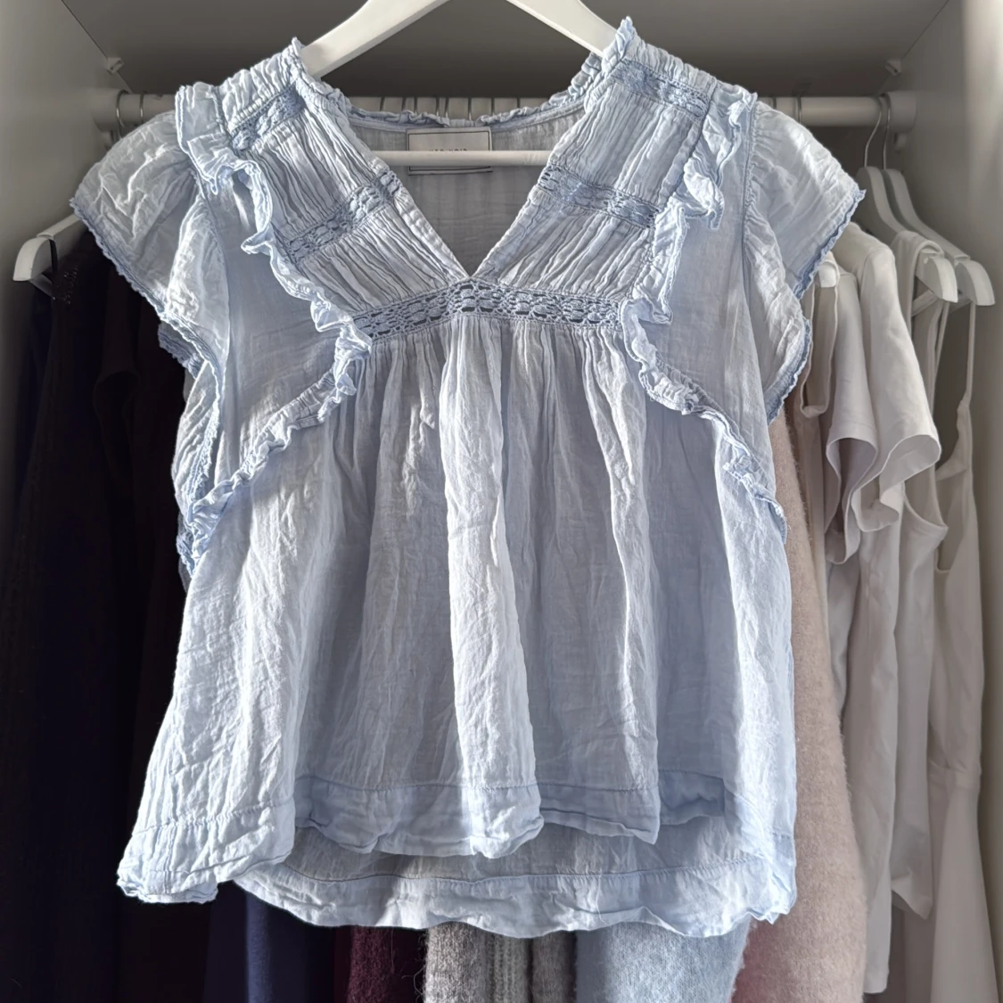 Ljusblå Neo Noir blus - 1