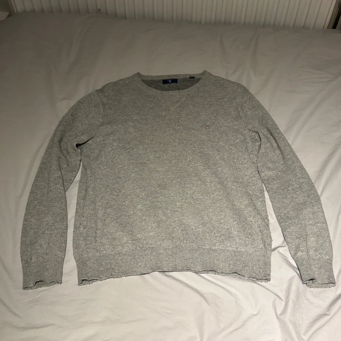 Grå stickad tröja från Gant