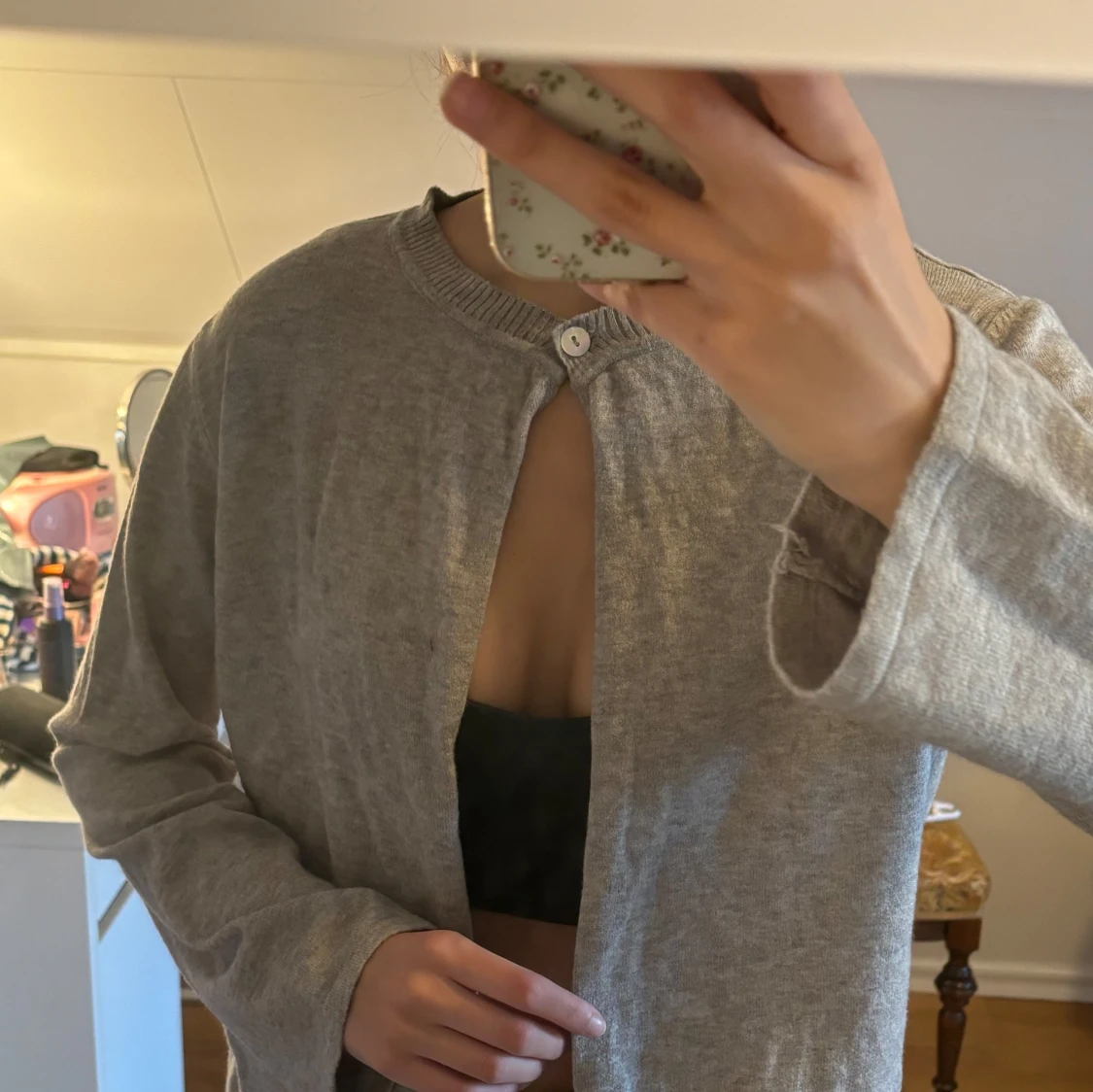 Grå kofta från Design S - 1