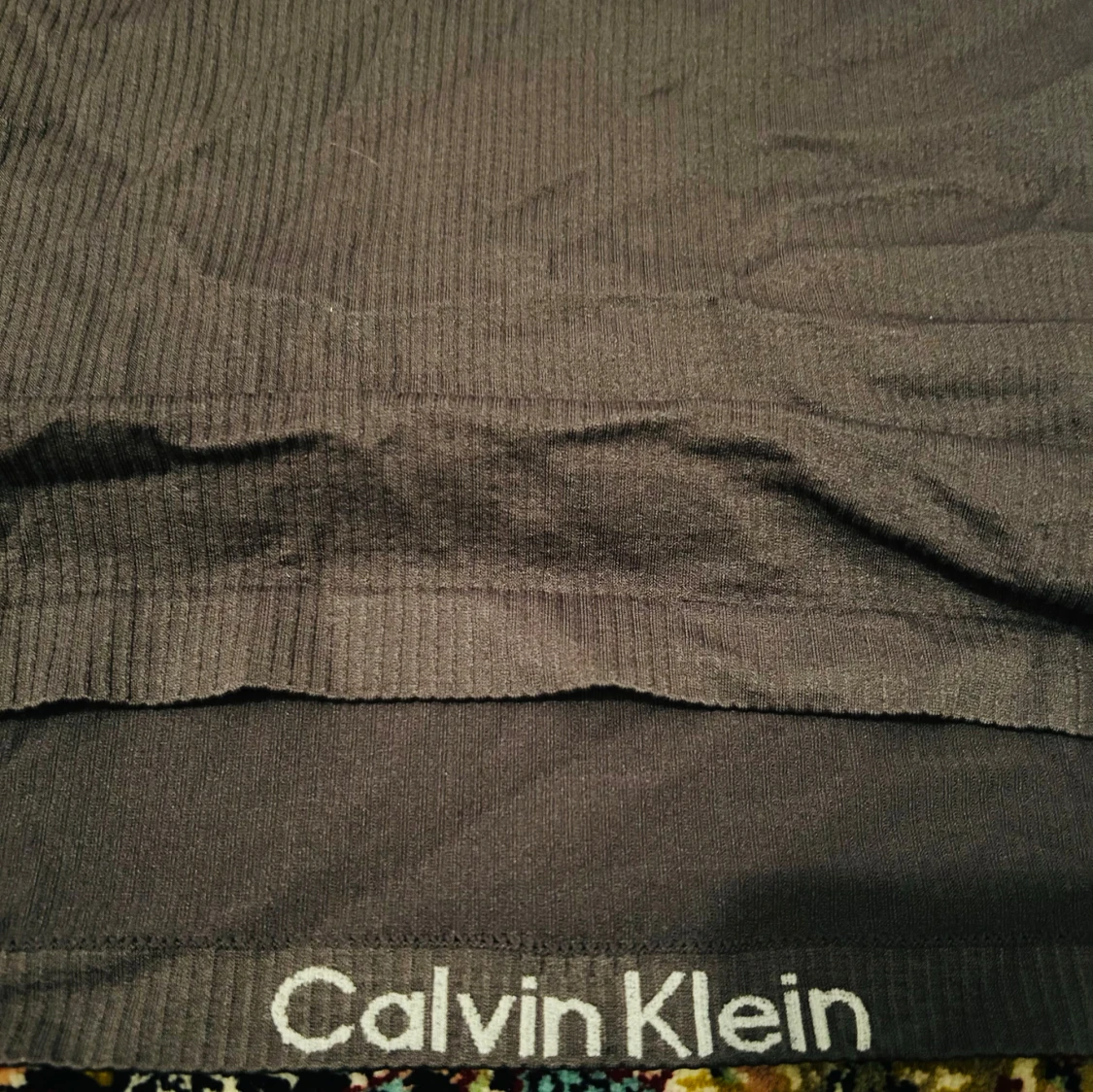 Grå ribbad linnetopp från Calvin Klein - 4