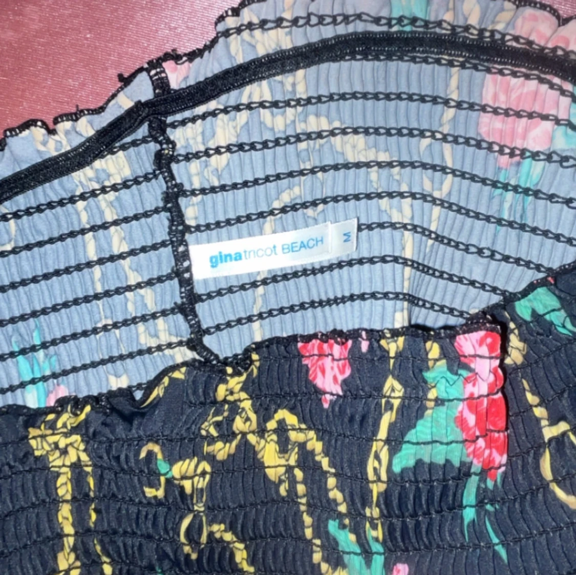 Mönstrad tubtopp från Gina Tricot - 3