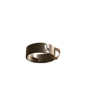 Silverring - Häst - Rostfritt stål, 19.4 mm