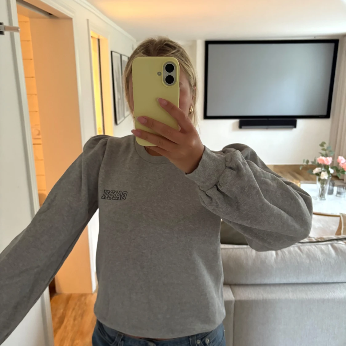 Grå sweatshirt från Ganni