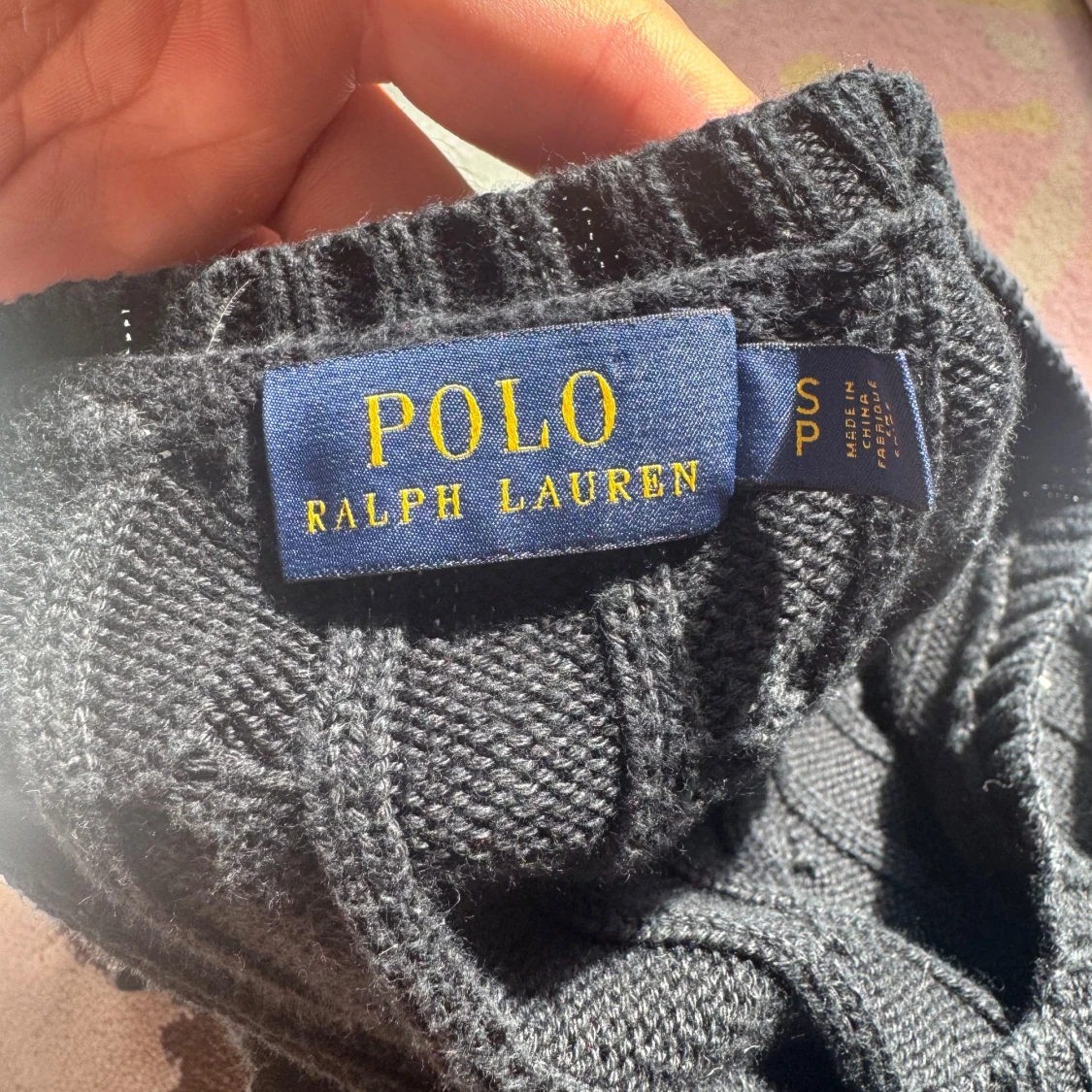 Svart kabelstickad tröja Polo Ralph Lauren - 2