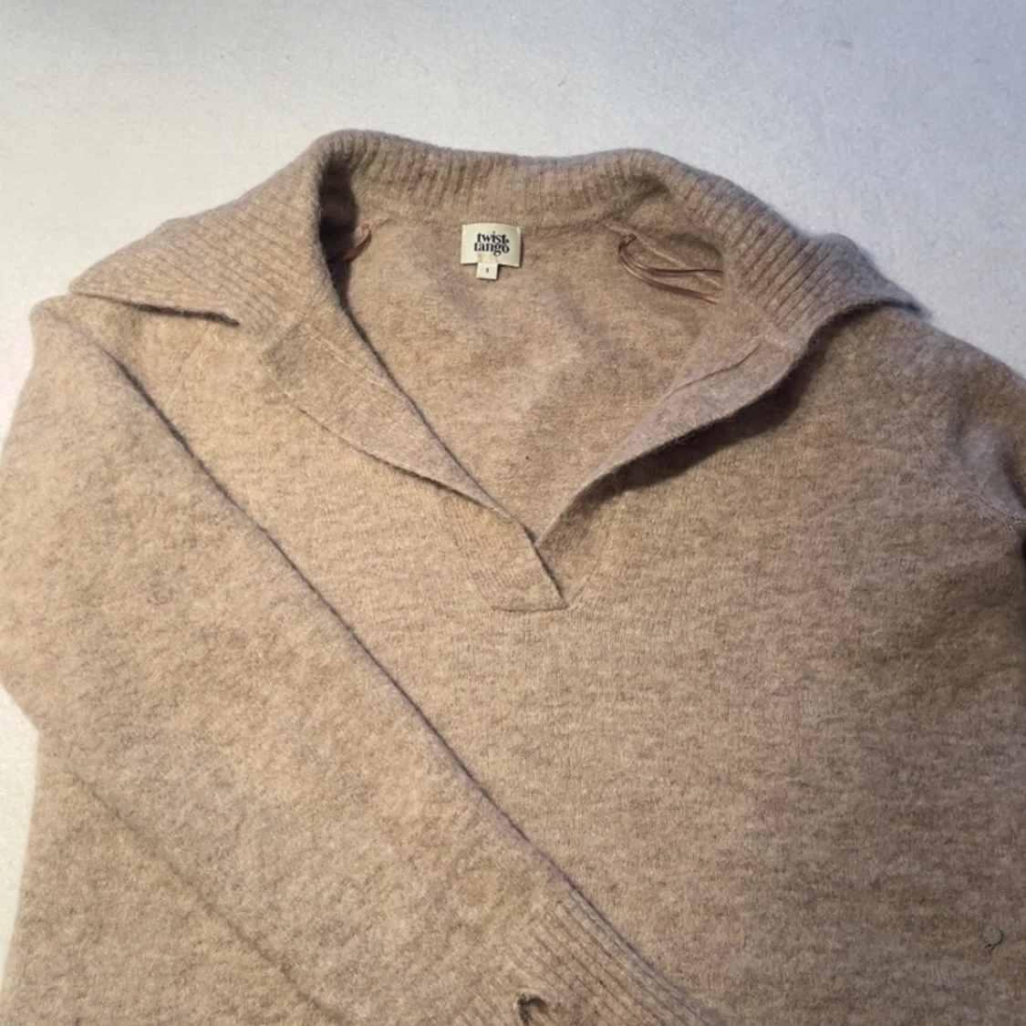 Beige stickad tröja Twist & Tango - 2