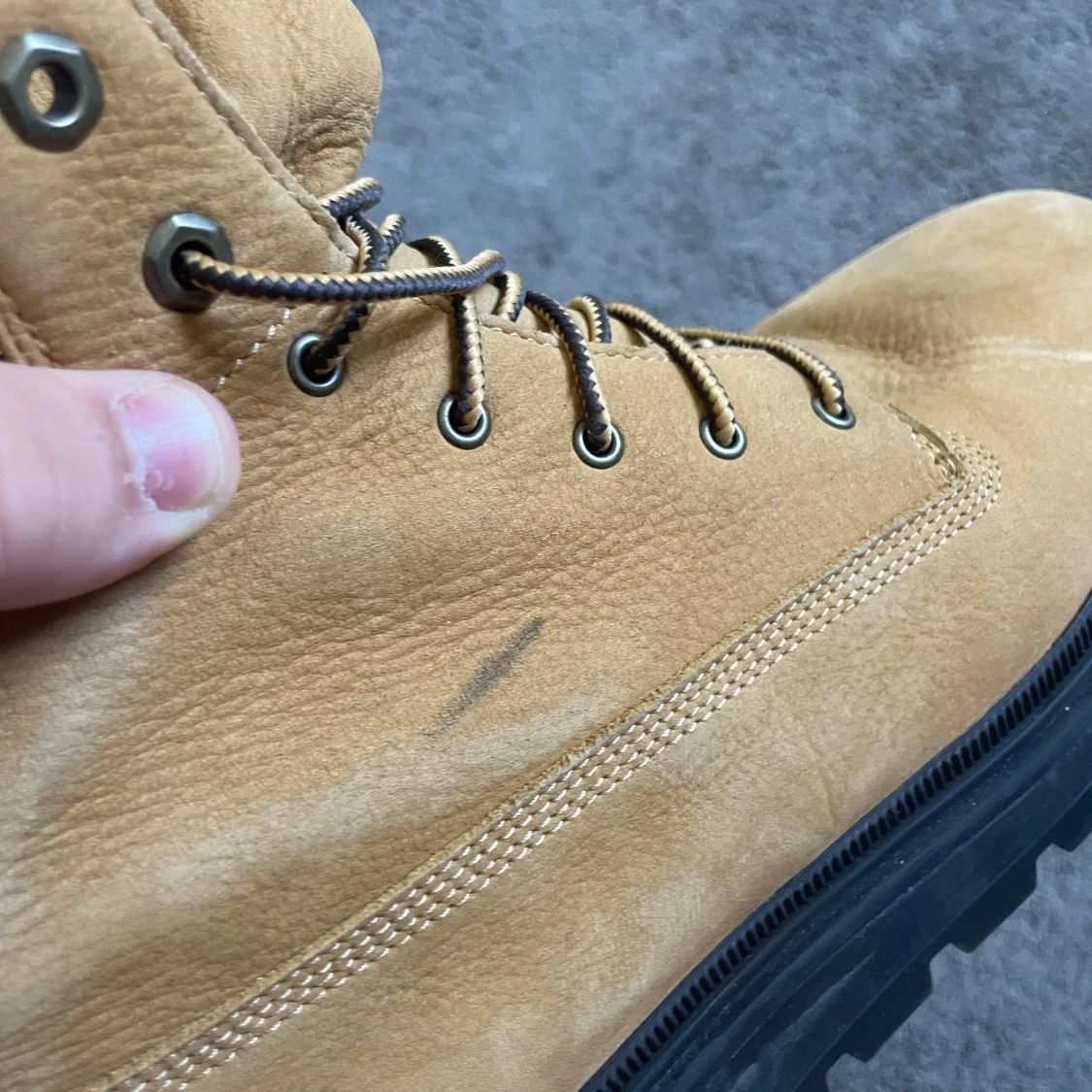 Timberland boots i beige skinn - 3