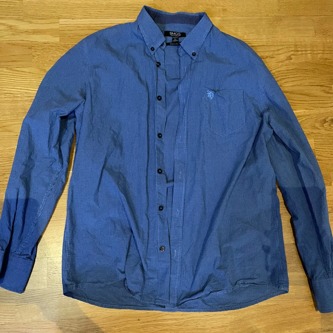 Blå randig skjorta - 1