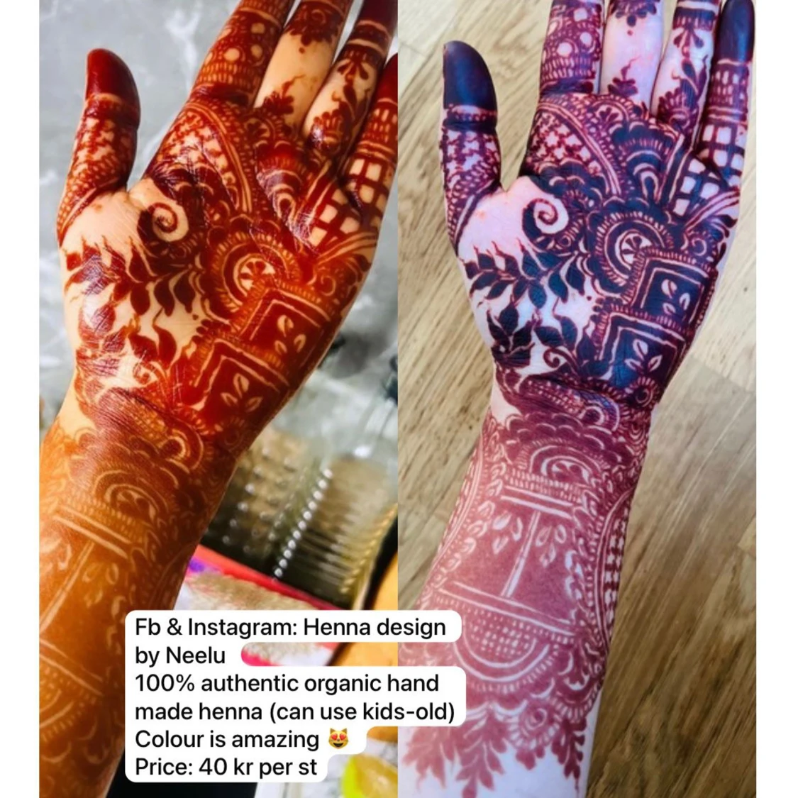 Organisk henna för handmålning - 1