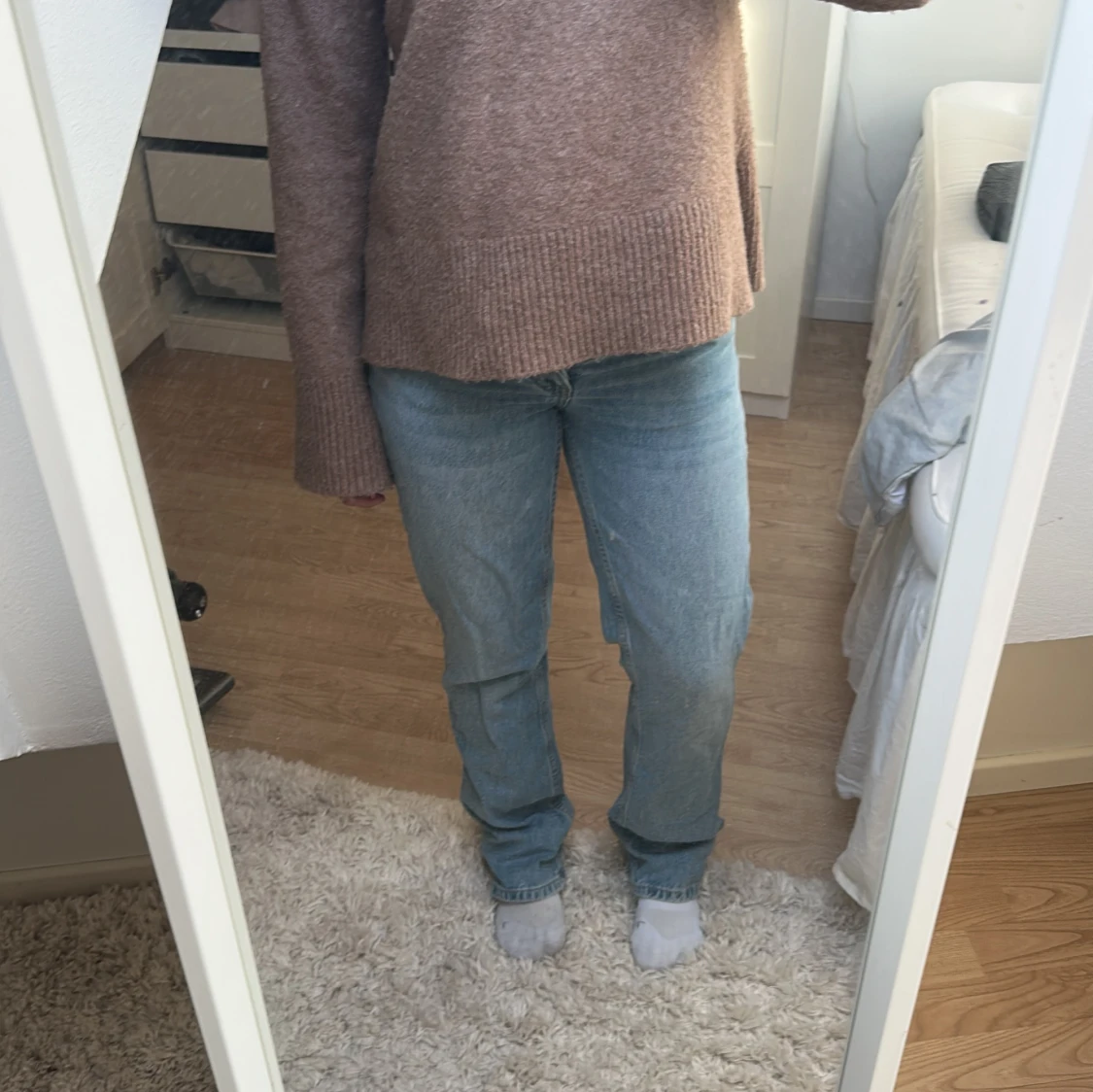 Ljusblå jeans Lager 157 i straight fit XS