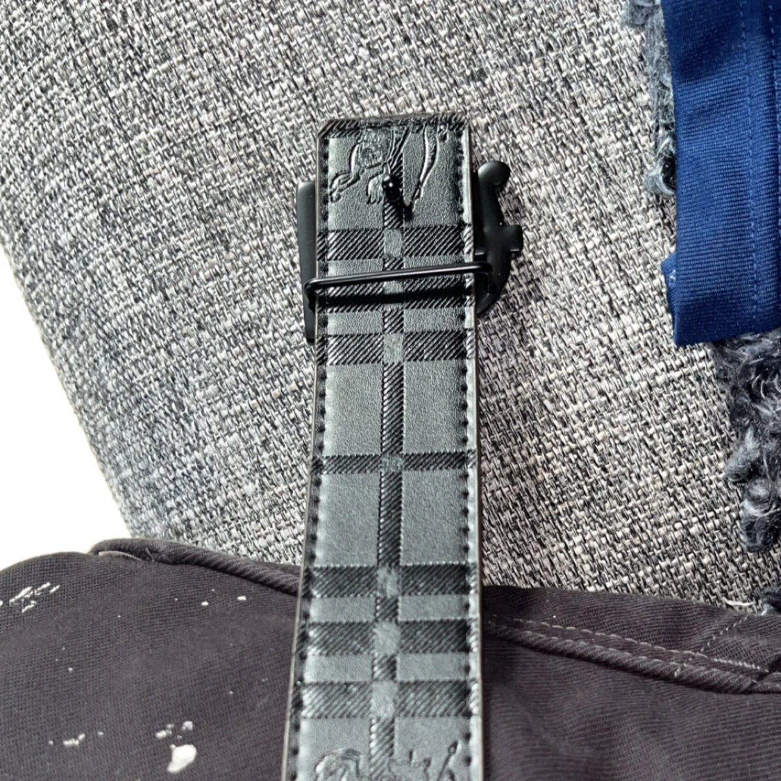 Burberry bälte med rutig design - 1