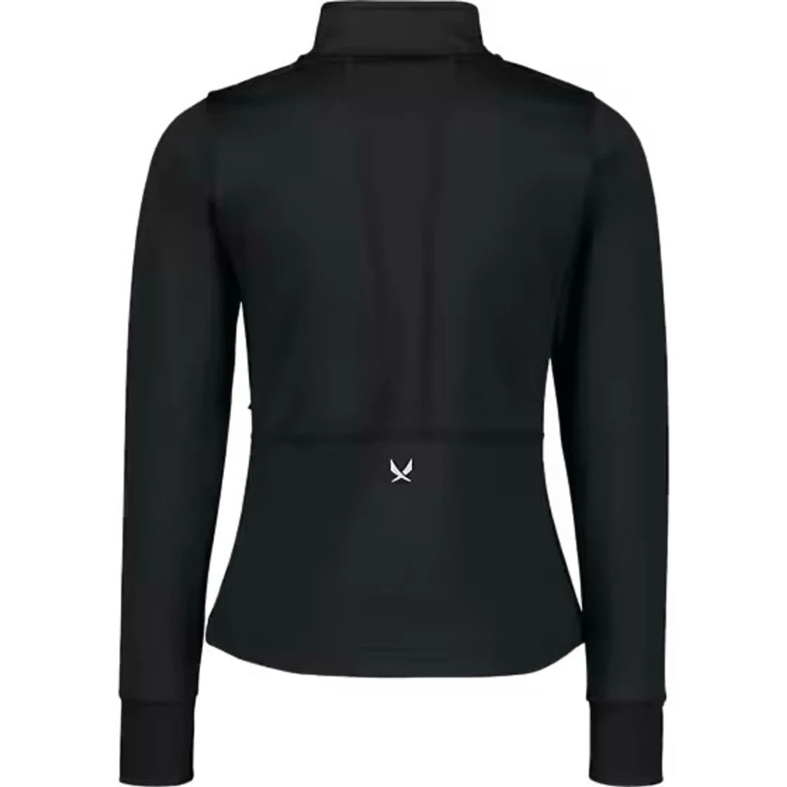 Svart sportig vindjacka med dragkedja - 1