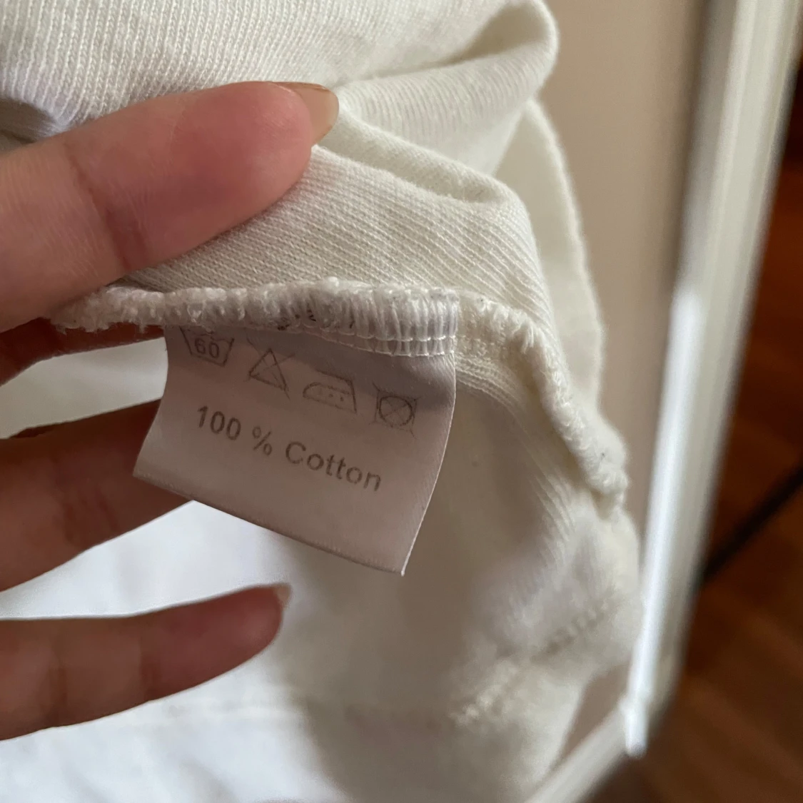 Vit frotté pikétröja från OAS - 3