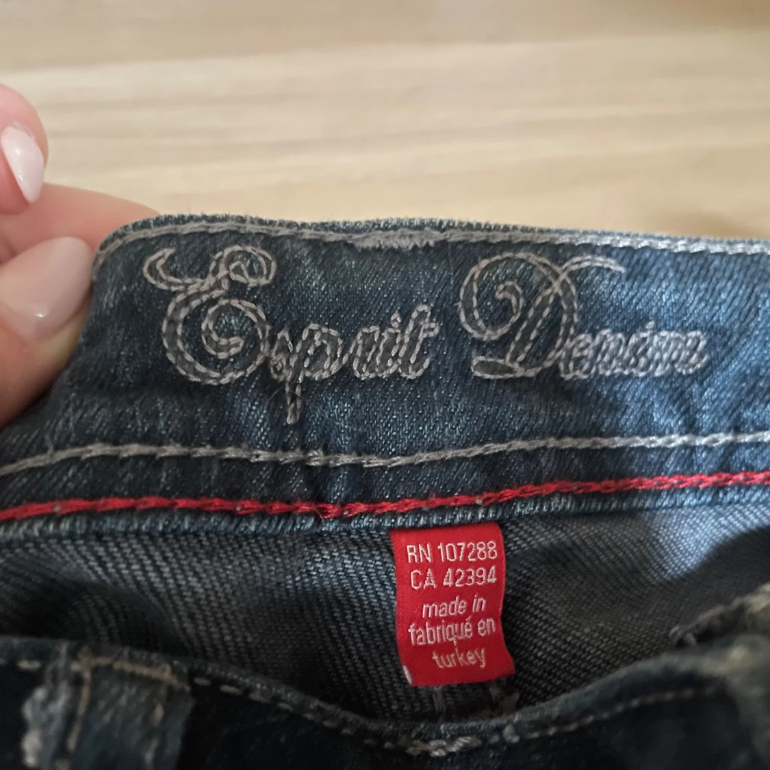 Mörkblå bootcut jeans Esprit Denim - 3