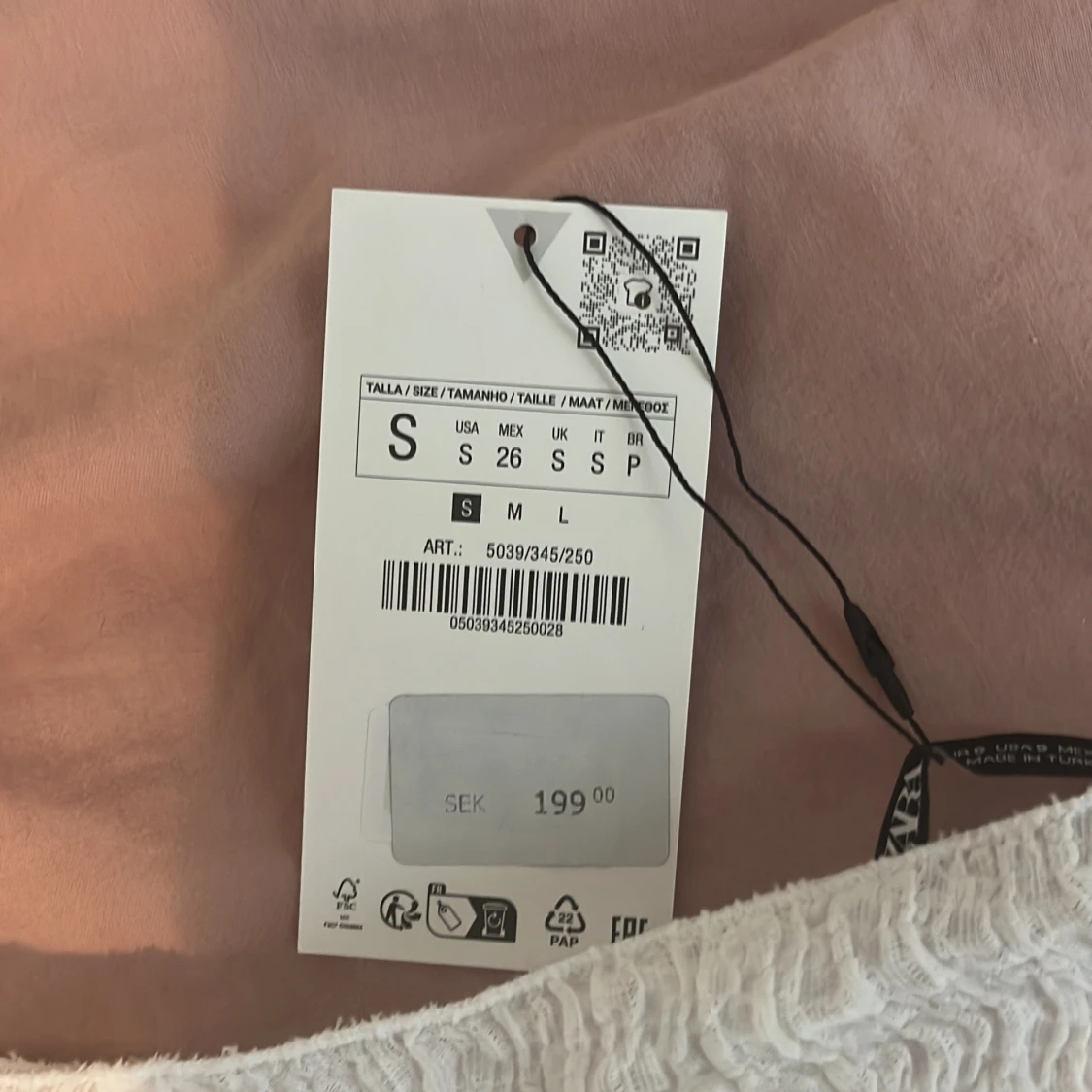 Vit offshoulder topp från Zara S - 1