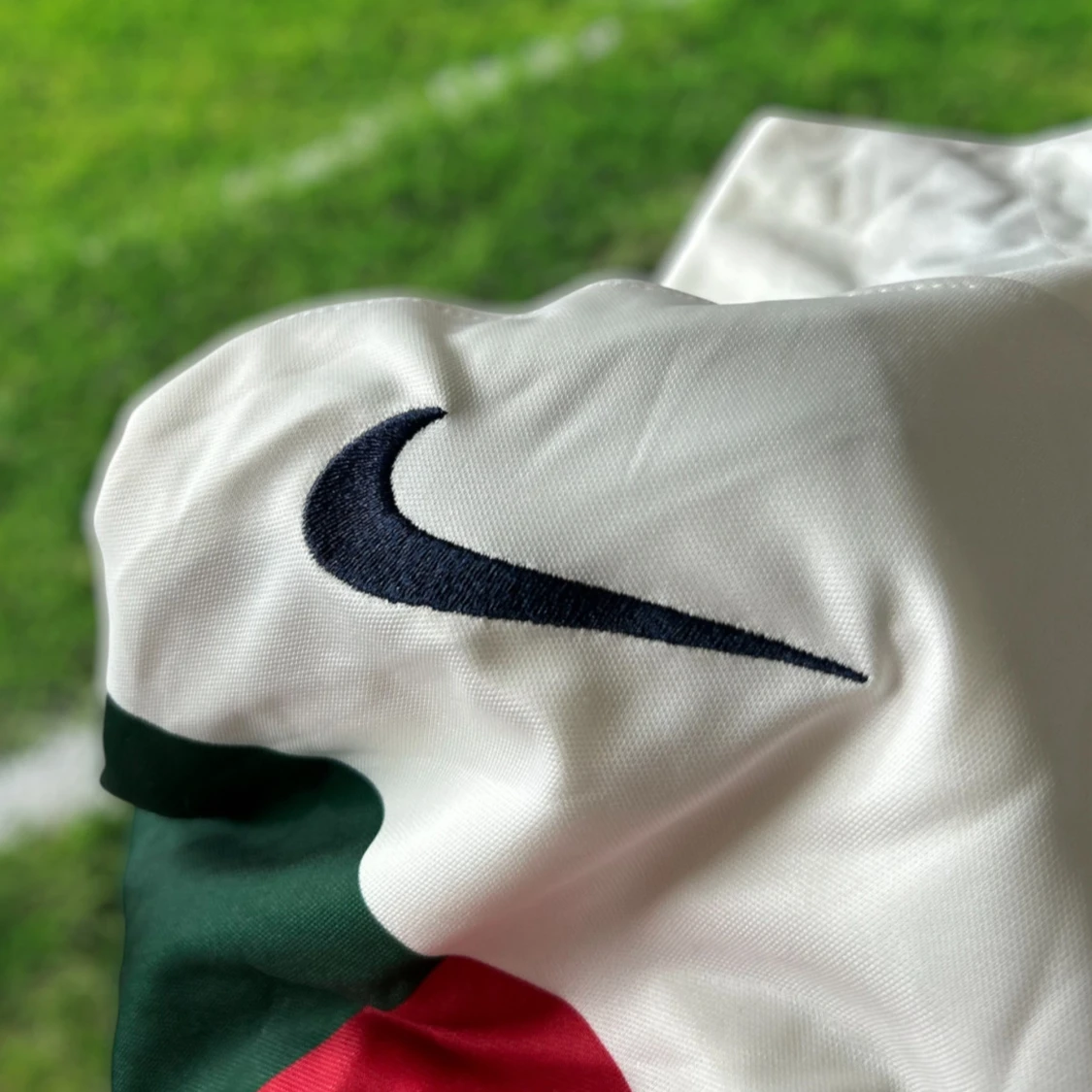 Portugal Nike fotbollströja vit/röd/grön - 4