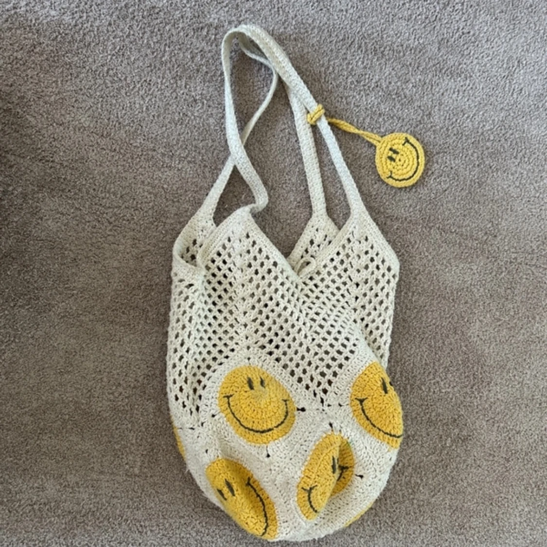 Handgjord väska från Thailand med smileys - 1