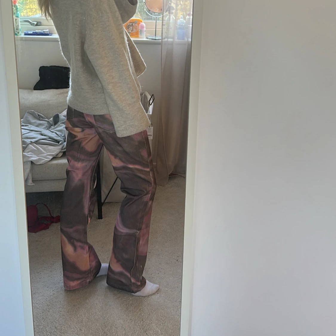 Färgglada byxor med mönster