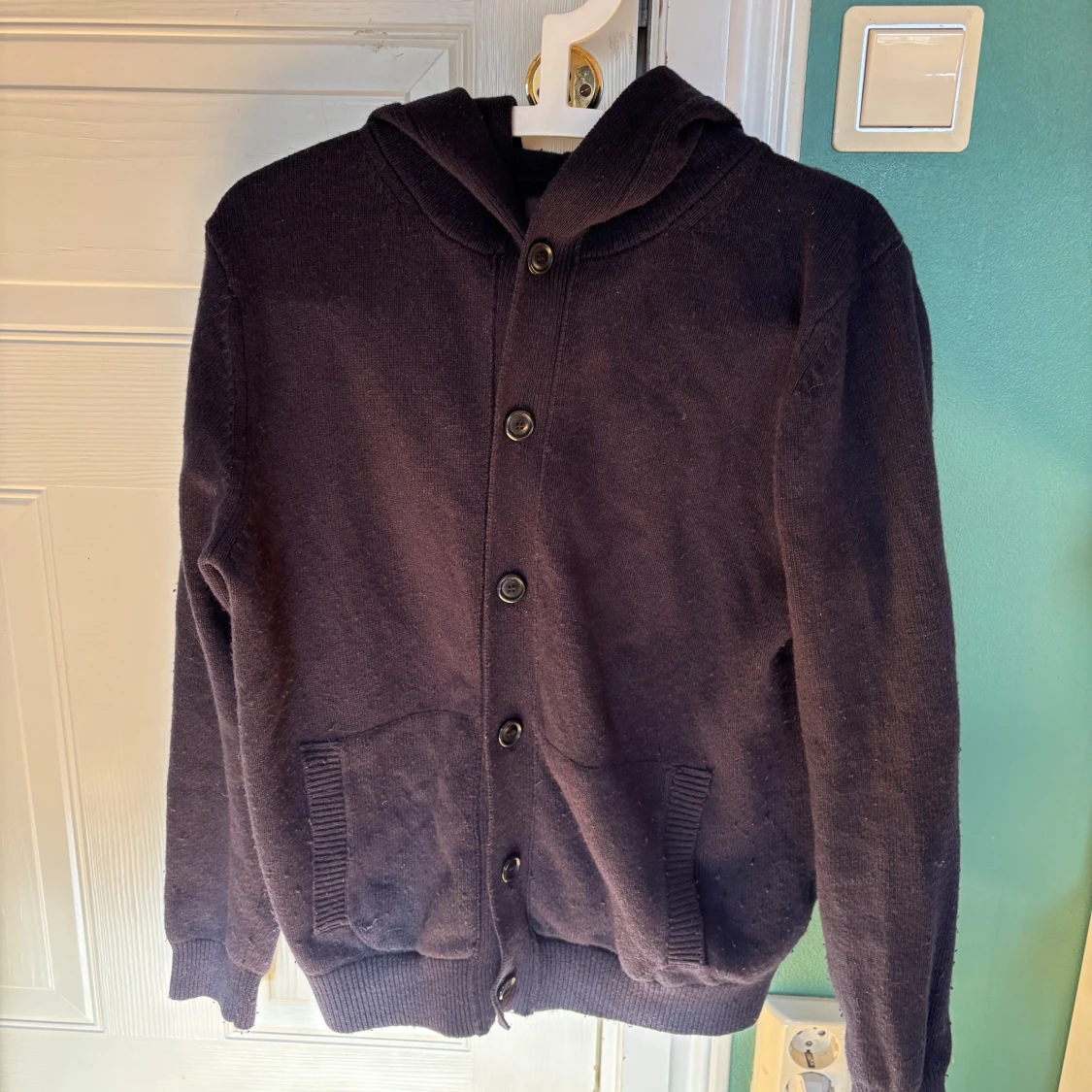 Cardigan med luva  - 1