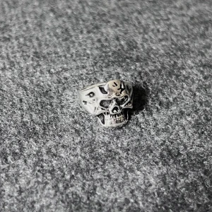 Wraith Skull - Intricate skull ring, size 6, with detailed engravings and a raw, edgy attitude.