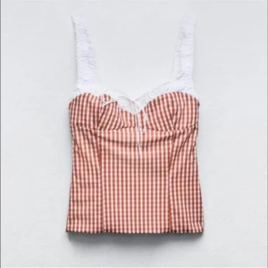 Rutig korsett topp - Storlek M men passar även S, mycket bra skick! 