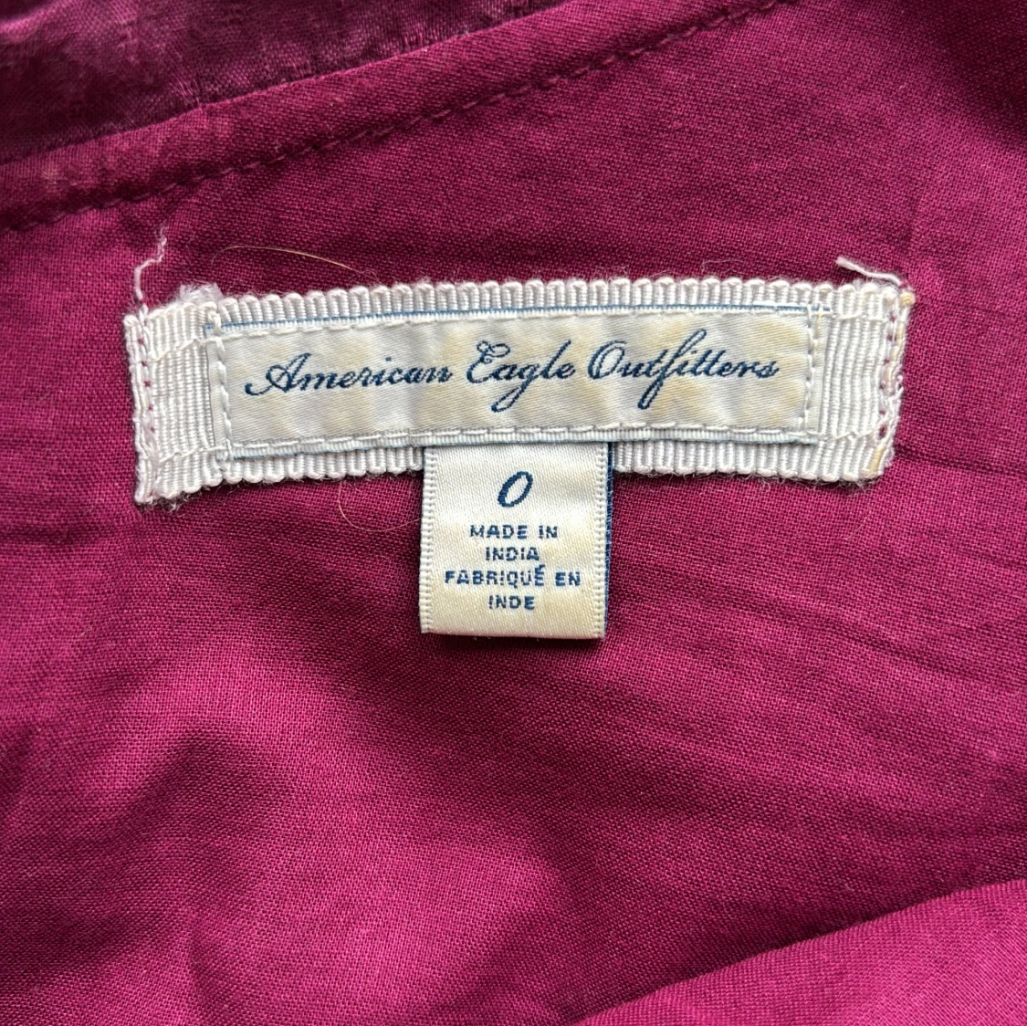 Vinröd oneshoulder topp American Eagle - 2