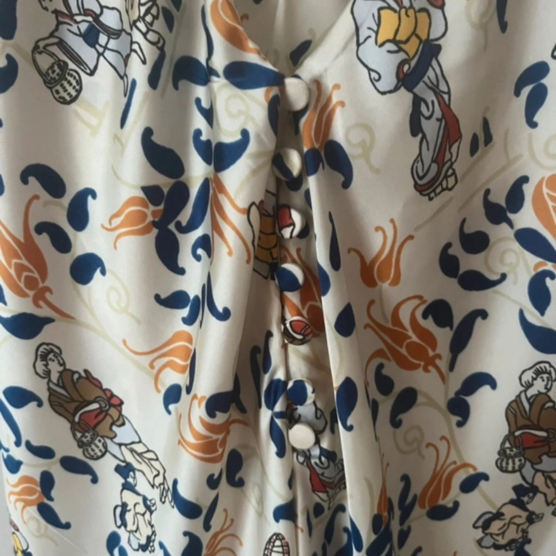 Långklänning med asiatiskt mönster - 2