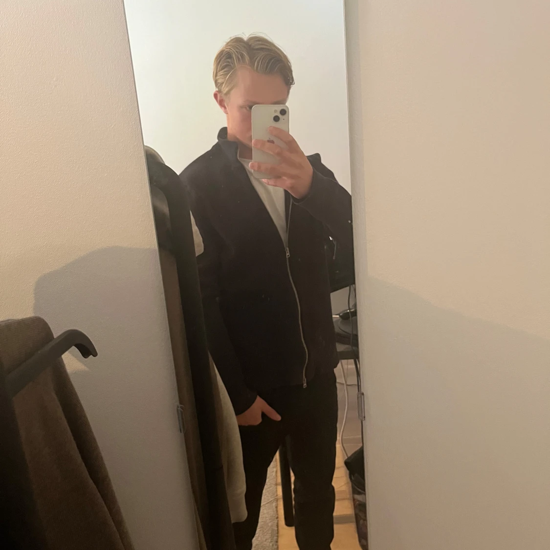 Svart stickad kofta från Only & Sons