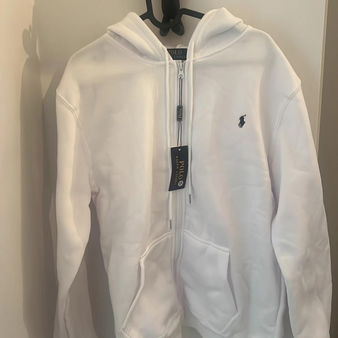 Vit hoodie från Polo Ralph Lauren