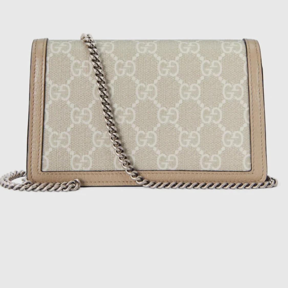 Beige axelväska från Gucci med kedja - 2