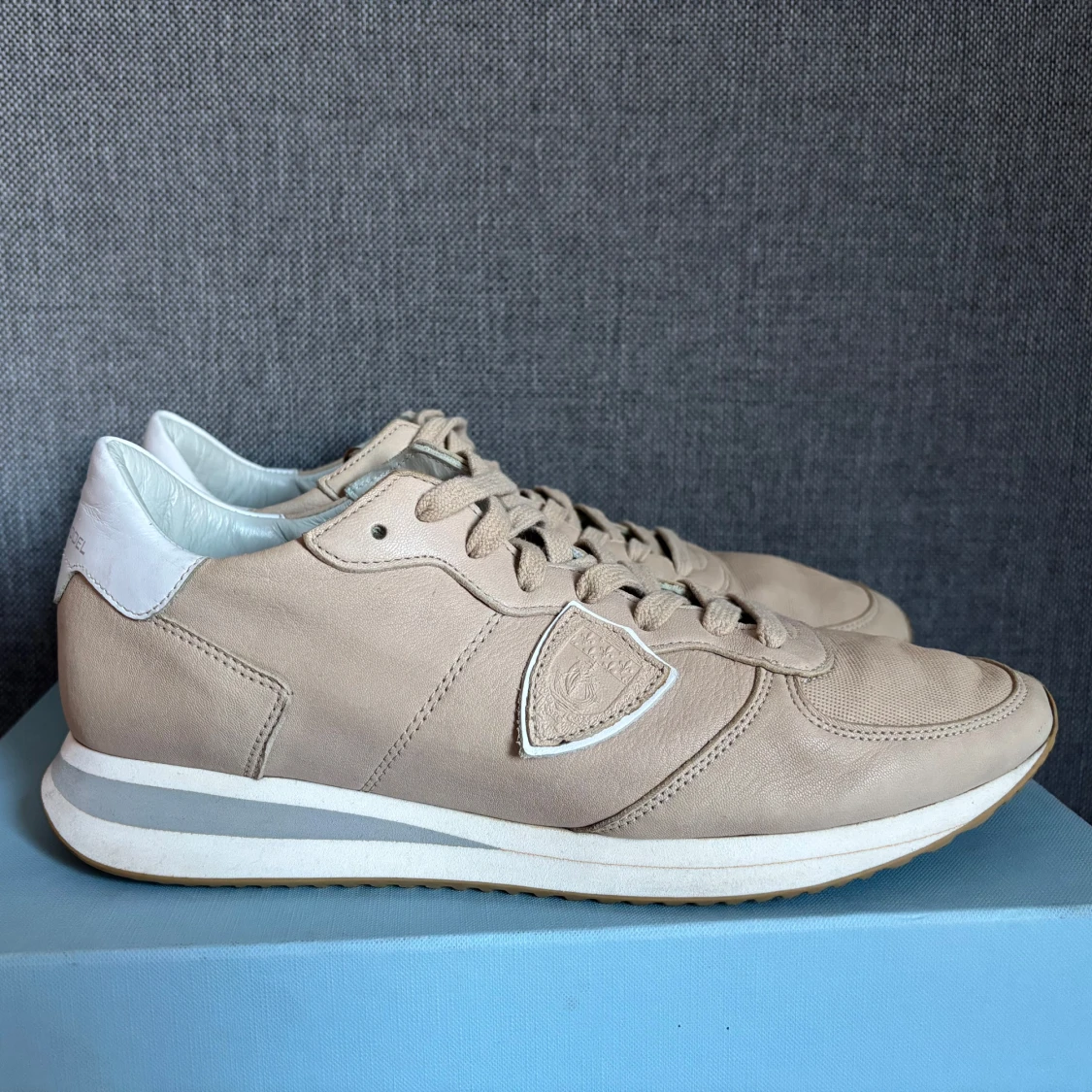 Beige Philipe Model Trainers
