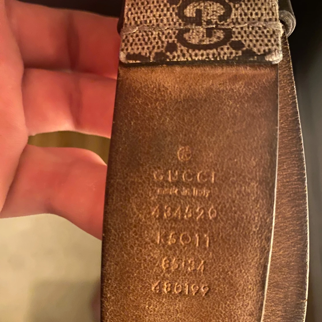 Mönstrat bälte från Gucci - 2