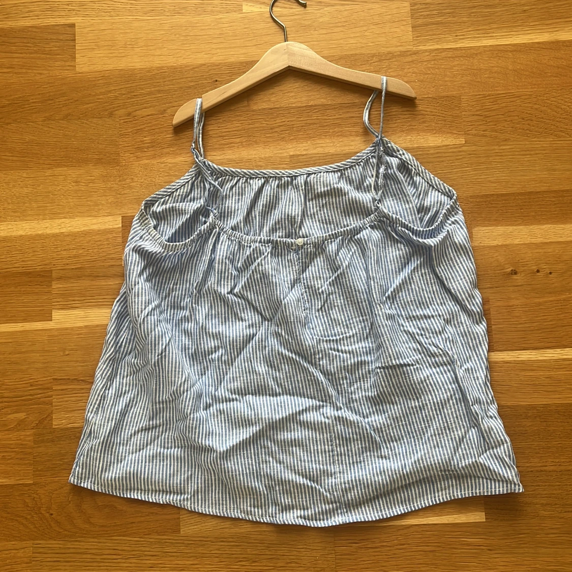 Randig blåvit linnetopp från H&M - 1