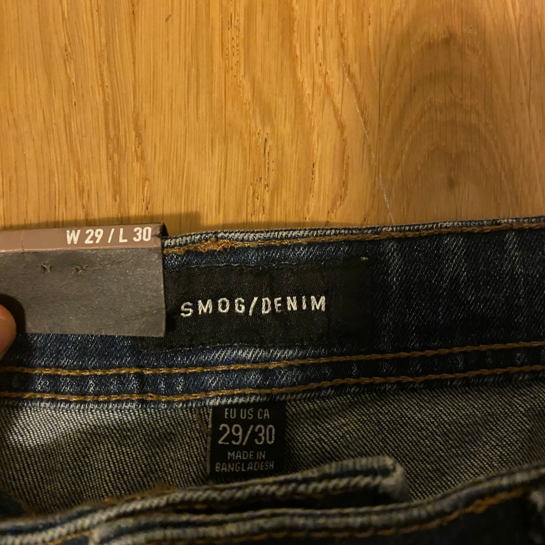 Mörkblå jeans från Smog/Denim W29 L30 - 1