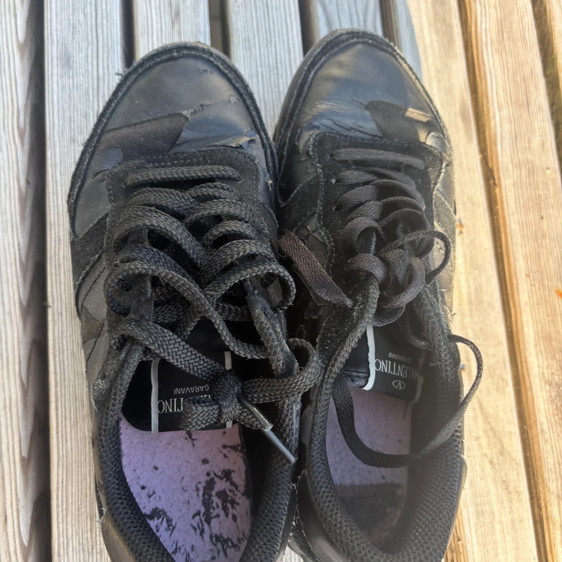 Svarta Valentino Rockrunner sneakers - 4