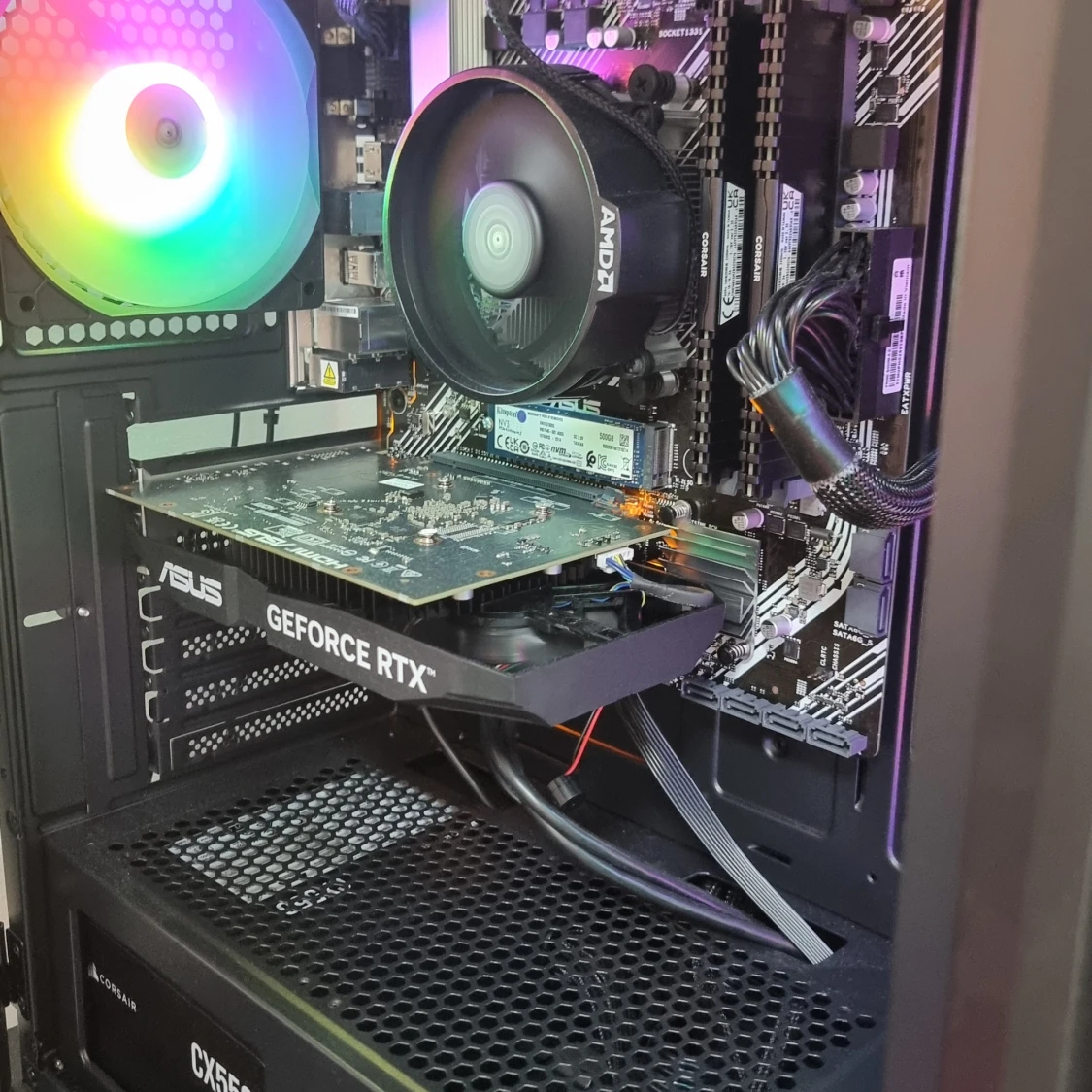 Ny Gaming-Pc med Rtx 3050 ASUS & Ryzen 5 5600x Spelklar direkt!  - 1