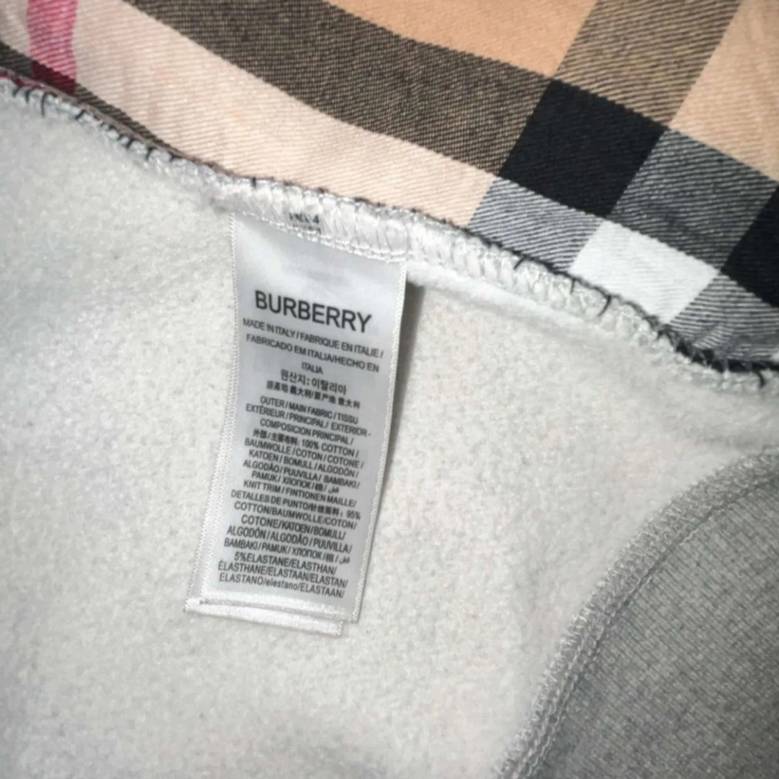 Grå hoodie från Burberry  - 93