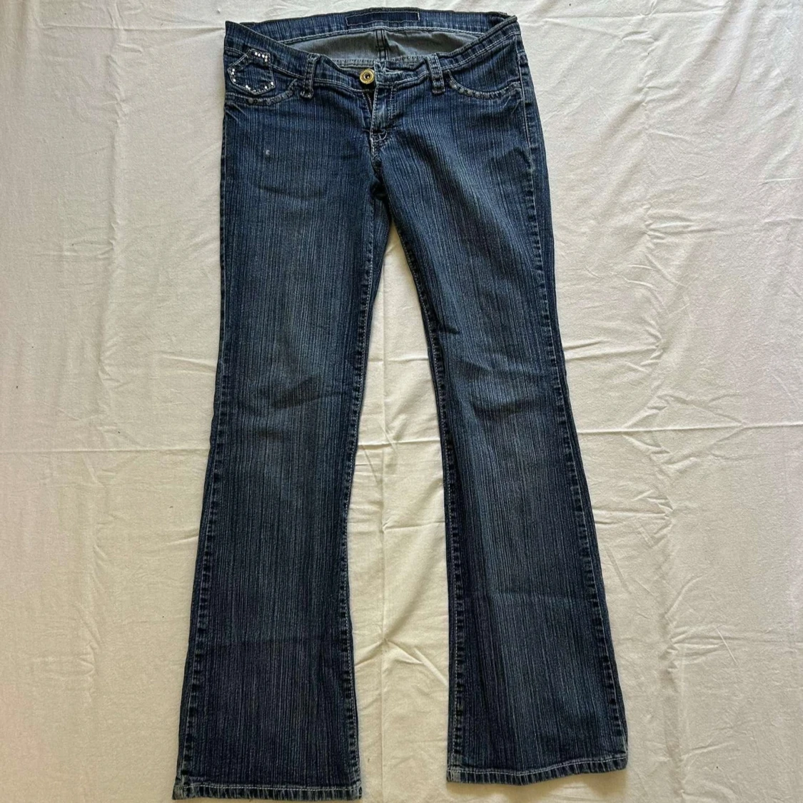 Lågmidjade bootcut jeans - 4