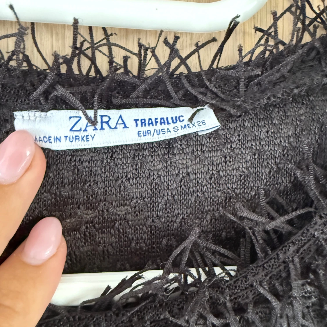 Svart fransig topp från Zara Trafaluc - 1