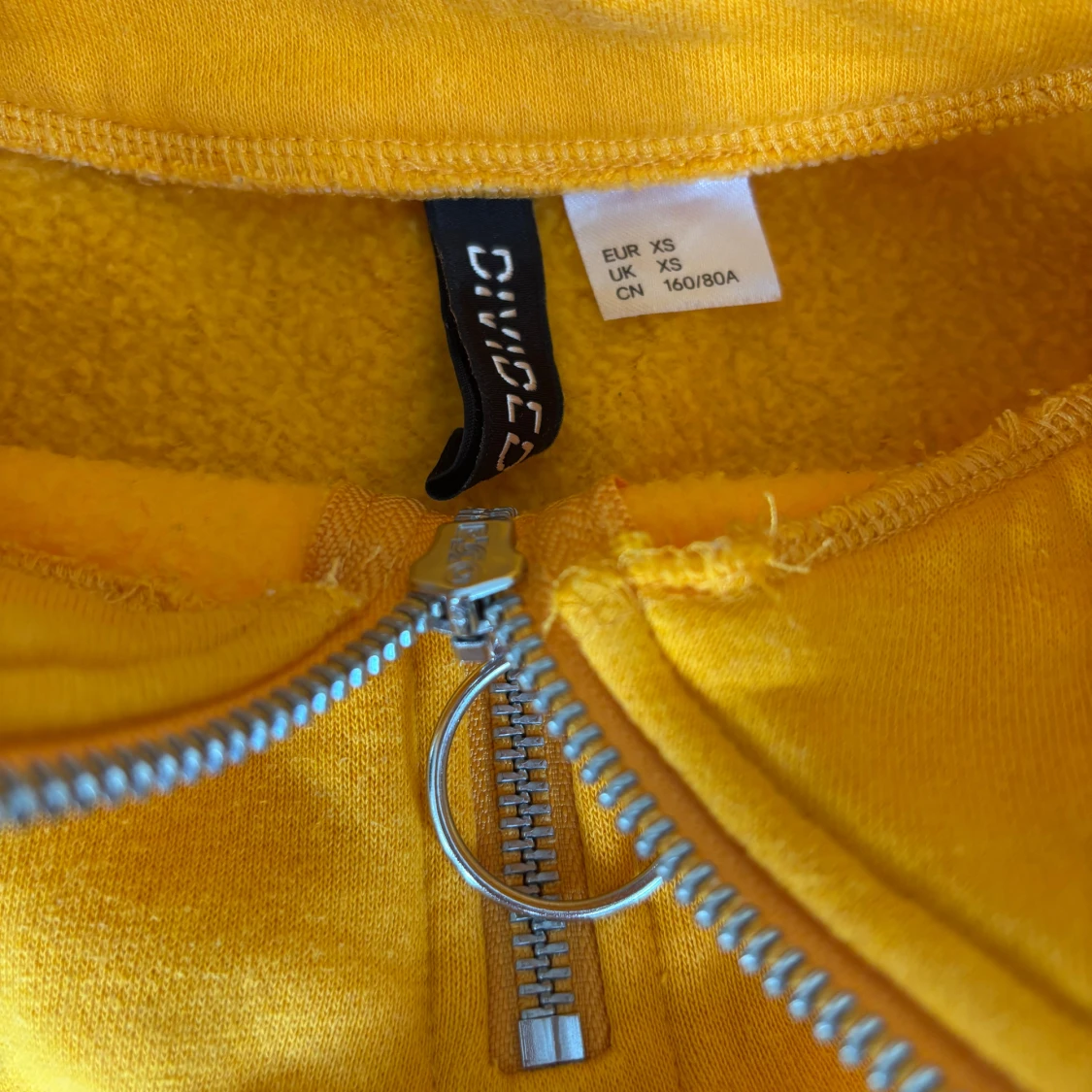 Gul half zip tröja från HM XS - 1