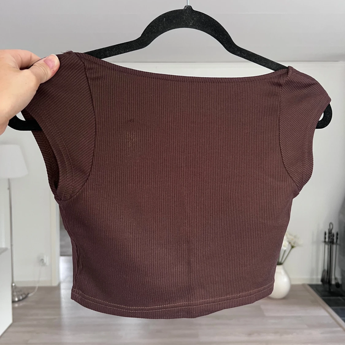 Brun croppad topp - 2