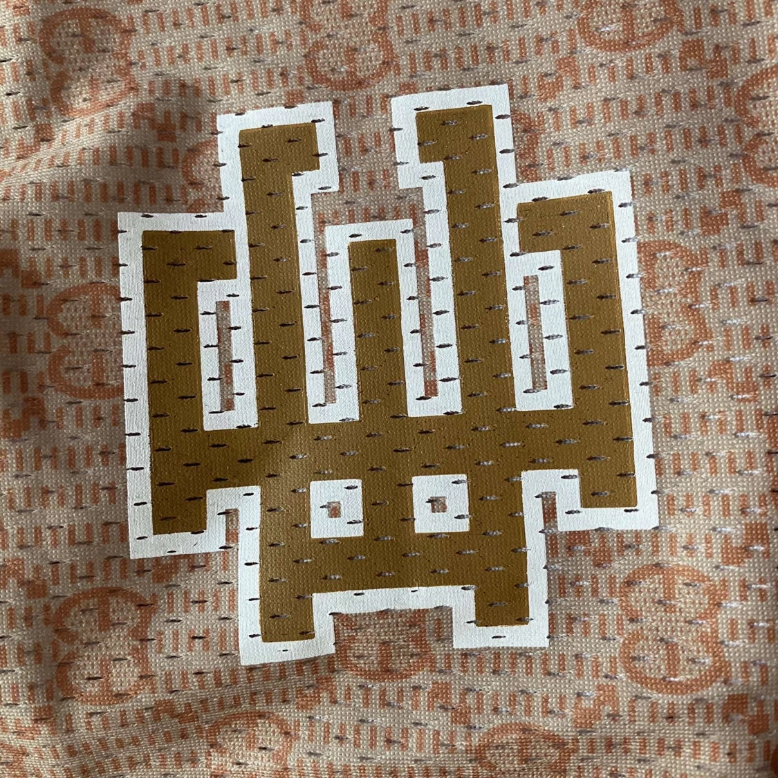 Beige mönstrade shorts - 2