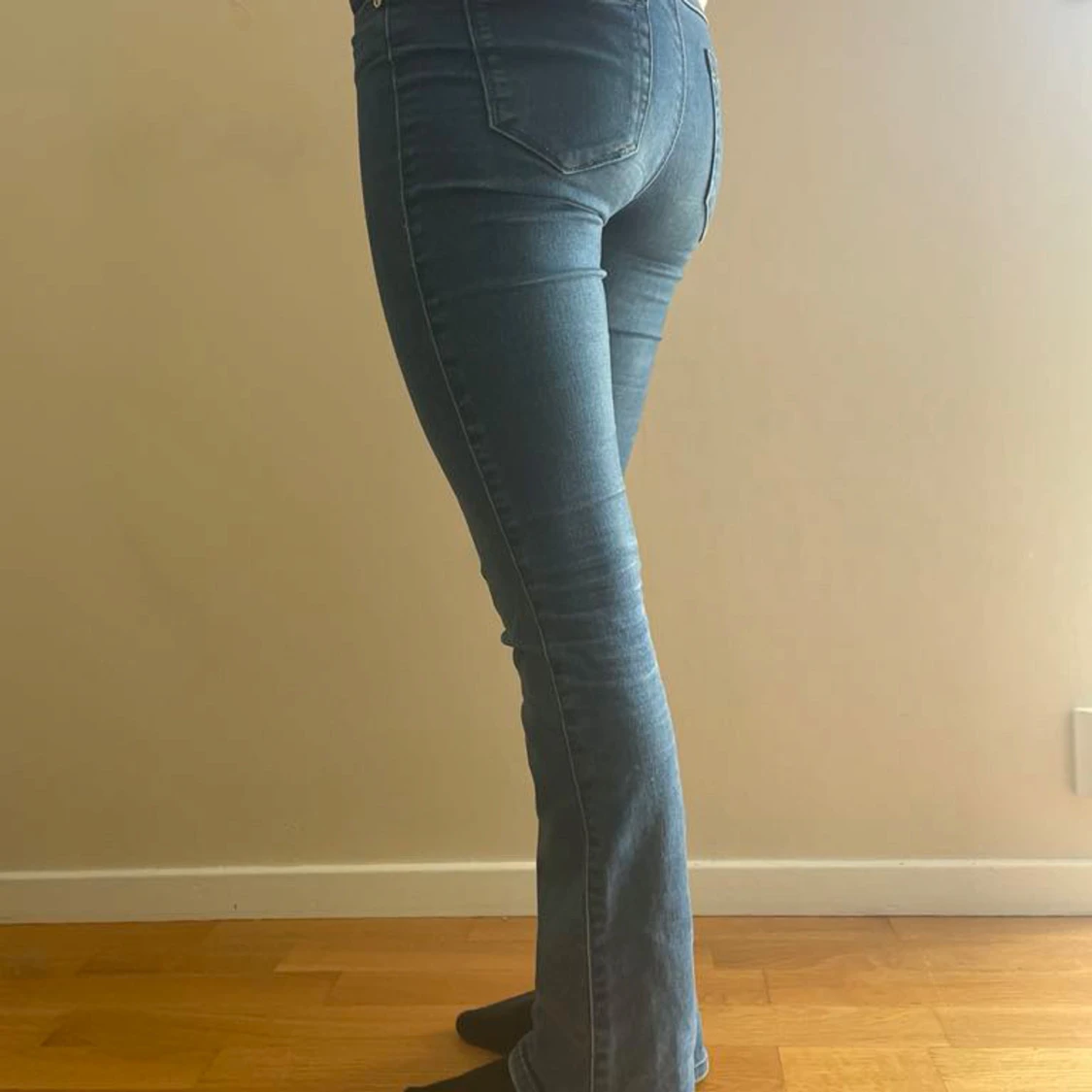 Blå bootcut jeans från ONLY, stl 152 - 2