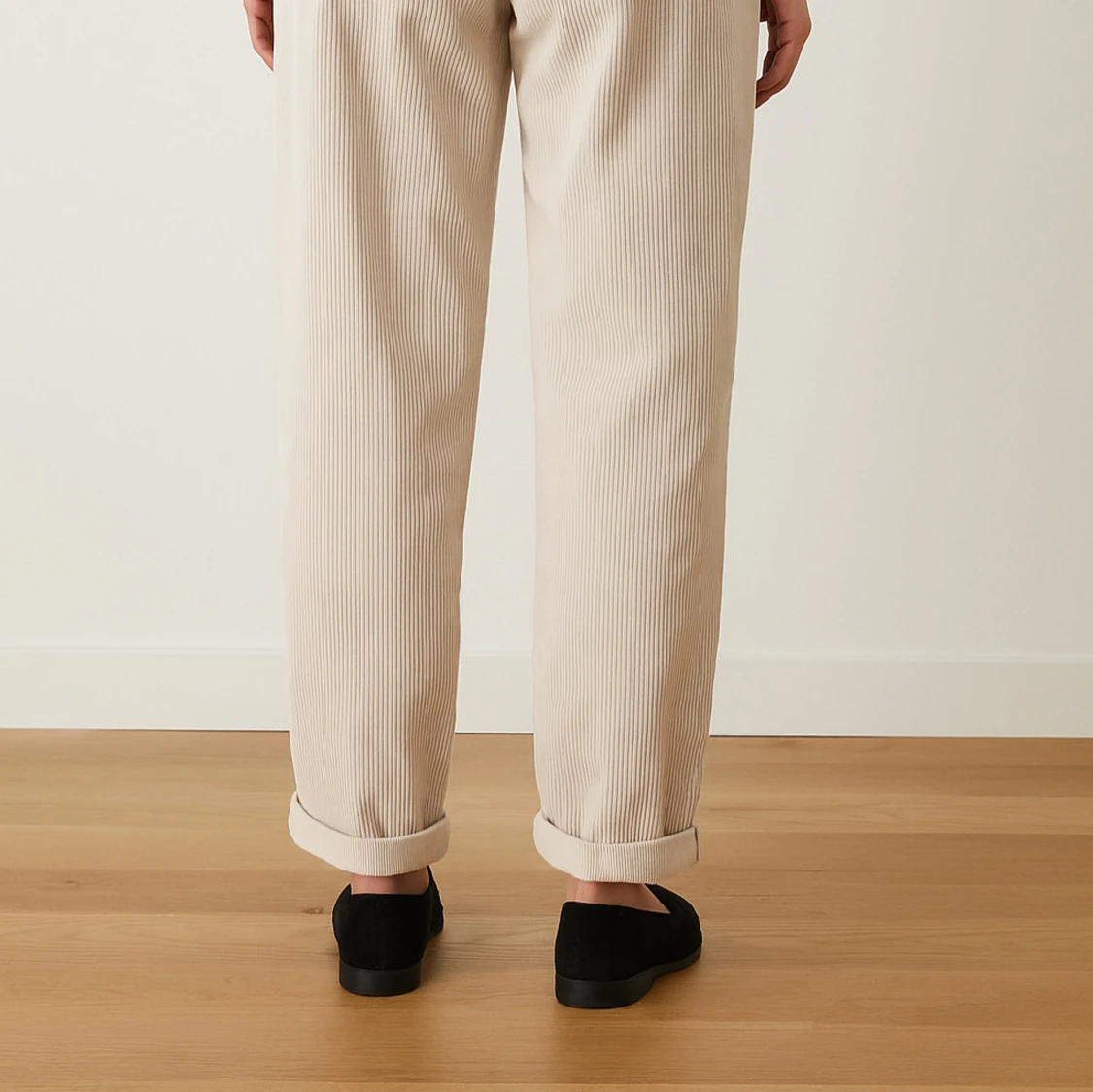 Beiga manchesterbyxor från H&M - 4