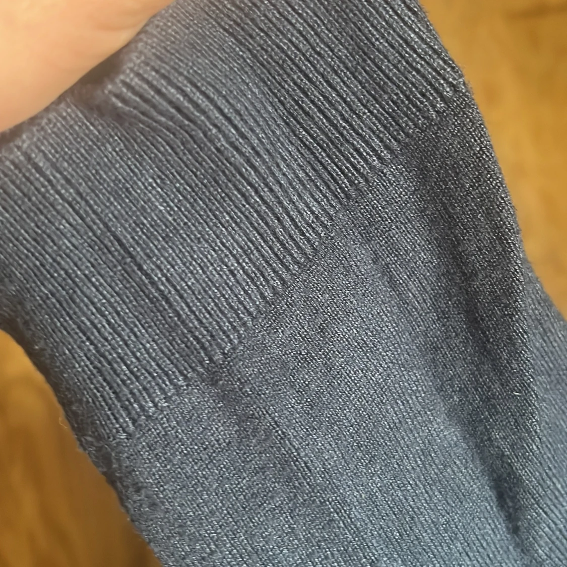 Mörkblå stickad tröja 157 XS - 3